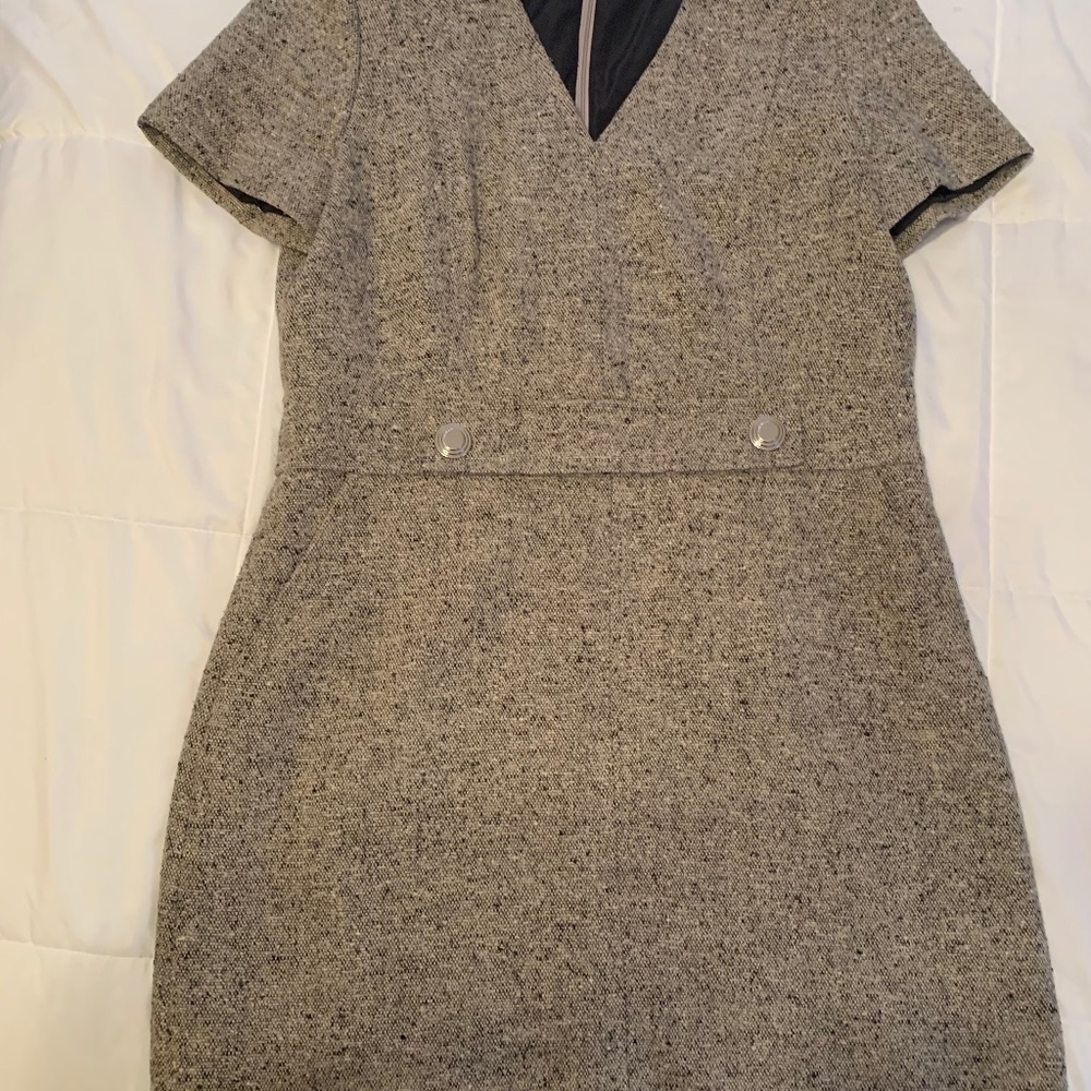 Tory Burch  Tweed Short Sleeves Dress